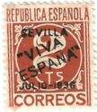 Numeral 2 with Seville overprint (Handstamped)