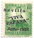 Mariana Pineda with Seville overprint (Typographed)