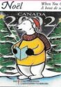 Tuberculosis Christmas Seal, Polar Bear facing left