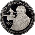 50 Dollars (English sea captain Sir Francis Drake)