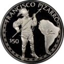50 Dollars (Spanish conquistador Francisco Pizarro)