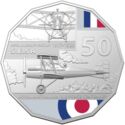 50 Cents (100 Years RAAF - Royal Aircraft Factory S.E.5A)