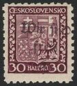 Czechoslovak Coat of Arms, overprinted