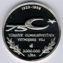 3,000,000 Lira (75th Anniversary Republic - Turkish Science)