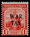 Seated Britannia - Overprinted 'WAR TAX'