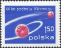 Earth and Sputnik 1 Satellite, Perf. 11¼x11½