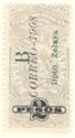 Revenue stamp overprinted