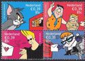 Cartoon Characters - Block of 4 from Booklet