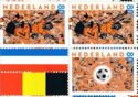 Football European Championship Block of Stamps from Booklet
