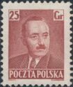 Boleslaw Bierut (1892-1956), President, Perf. 11¼x11¾