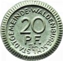 20 Pfennig (Stadtgemeinde Waldenburg)
