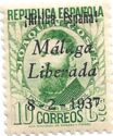 Joaquin Costa with Malaga overprint (Typogra