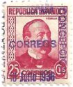 Manuel Ruiz Zorilla with Linea de la concepcion overprint