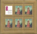Polish Woman, by Antoine Watteau, Mini Sheet
