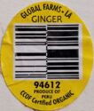 Global Farms Ginger 94612 Produce of Peru