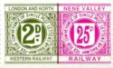 LNWR and NVR Railway Letter stamps