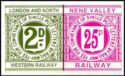 LNWR and NVR Railway Letter stamps