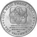 1 Maui Trade Dollar (Dolphin, sea lion)