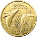 1 Maui Trade Dollars (Black Rock in Kaanapali - Gilded)