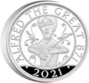 5 Pounds (Alfred the Great - Silver Piedfort)