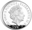 5 Pounds (Alfred the Great - Silver Piedfort)