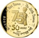 50 Euro (The Little Prince 75th anniversary. On the Moon)