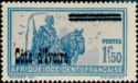 Stamp of Upper Volta overprinted
