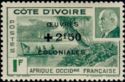 Ébrié Lagoon, Marshal Pétain- overprinted and surcharged