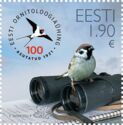 Eurasian Tree Sparrow (Passer montanus) and Binoculars