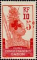 Warrior overprinted Red Cross and surcharged