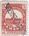 Hammonia Seated Diagonally Overprinted DIENSTSACHE