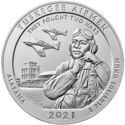25 Cents / Quarter (Tuskegee Airmen National Historic Site. 5 Oz Silver)