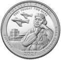 25 Cents / Quarter (Tuskegee Airmen National Historic Site. Silver)