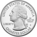 25 Cents / Quarter (Tuskegee Airmen National Historic Site. Silver)