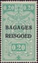 Railway - overprinted Bagages Reisgoed