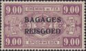 Railway - overprinted Bagages Reisgoed