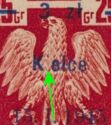 Polish Eagle, Surcharge 3z on 25g Kielce 15.1.1945