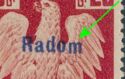 Polish Eagle, Surcharge 3z on 25g Radom 16.1.1945