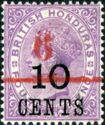 Queen Victoria (1819-1901) - Surcharged Twice