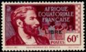 Savorgnan de Brazza, overprinted "LIBRE"
