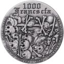 1,000 CFA Francs (The Chapel of skulls)