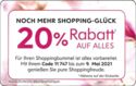 Noch Mehr Shopping-Glück - 20% Rabatt