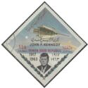 President Kennedy (overprinted on Space Travel stamp)