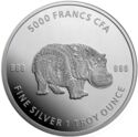 5,000 CFA Francs (Mandala Hippo)