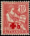 Type Mouchon overprinted Red Cross and surcharged