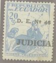 Telegraph stamp, overprinted