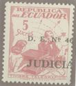 Telegraph stamp, overprinted