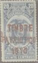 Revenue stamp, overprinted