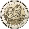 2 Euro (40th anni. of wedding of Grand Duke Henry and María Theresa)