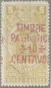 Revenue stamp, overprinted